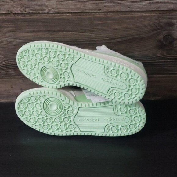 New Adidas Forum Low Womens White Mint Sneakers Size 7 Three Stripes Classic - Picture 9 of 10